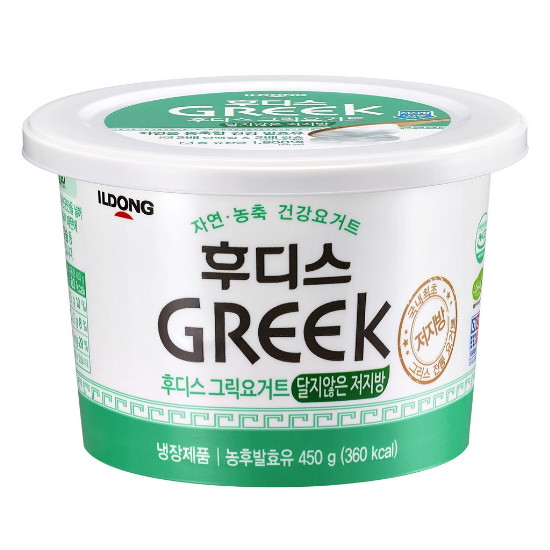일동후디스 후디스 그릭요거트 달지않은 저지방 450g (1개)_이미지