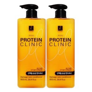 엘라스틴 아미노 프로틴 클리닉 단백질 손상 케어 컨디셔너 855ml (2개)_이미지