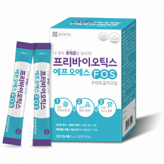 종근당건강 프리바이오틱스 에프오에스 FOS 30포 (6개)_이미지