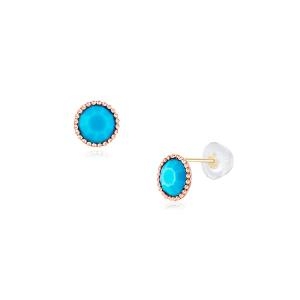 세그먼트에이 14K 터키석 스터드 귀걸이 ST25513E