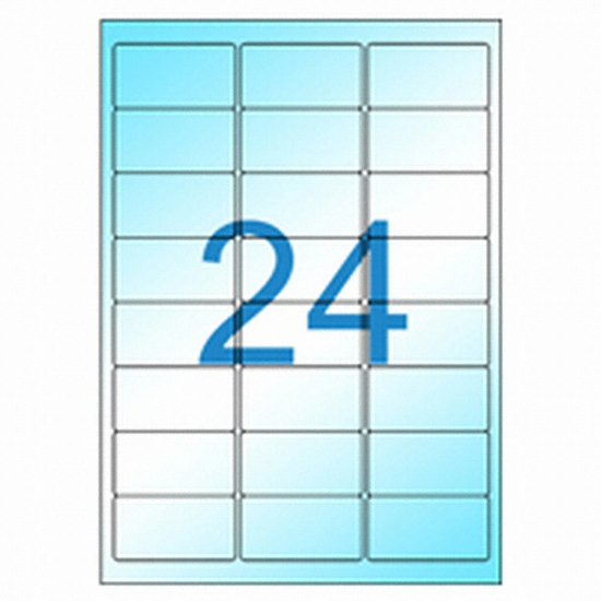 올바른라벨 투명방수 라벨 AL024CP (50매)_이미지