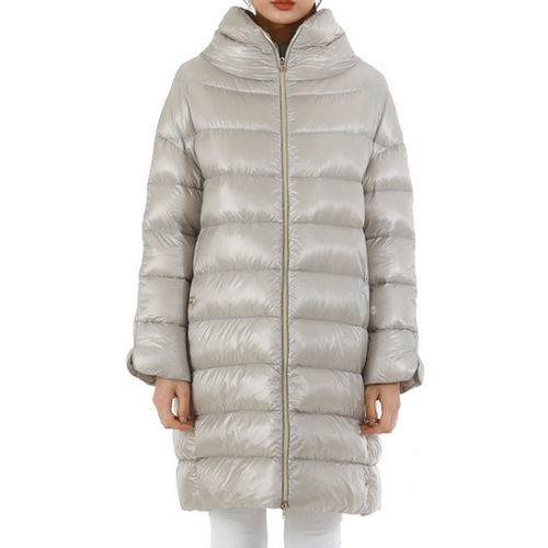에르노 마틸데 하이넥 오버핏 다운 코트 롱 패딩 PI1283DIC 12017 (9402, 그레이 펄)_이미지