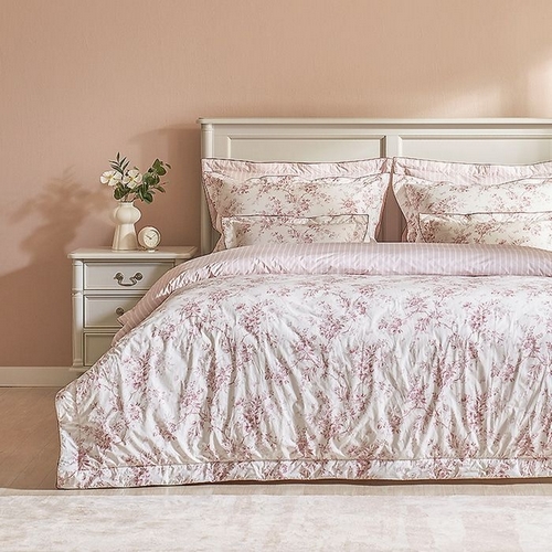 로라애슐리 자스민 바이오워싱 광폭 60수 고밀도 면 이불커버 (킹 K)_이미지