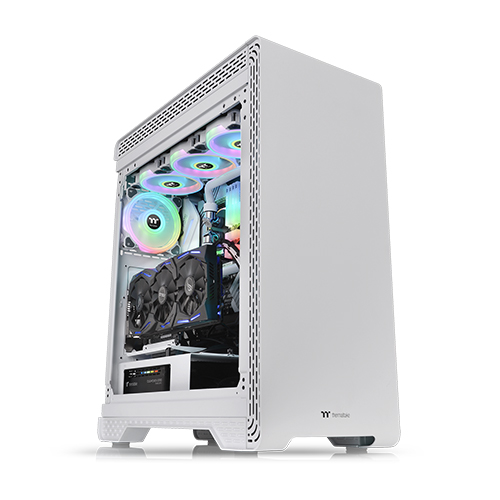 써멀테이크 S500 강화유리 (스노우)_이미지