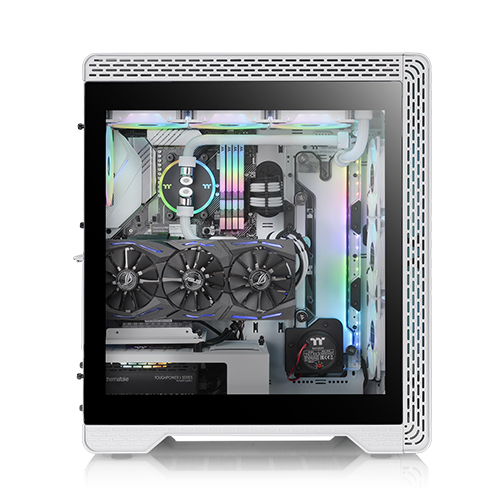 써멀테이크 S500 강화유리 (스노우)_이미지