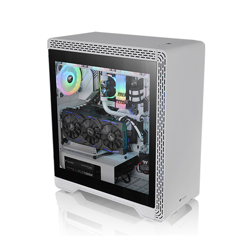 써멀테이크 S500 강화유리 (스노우)_이미지