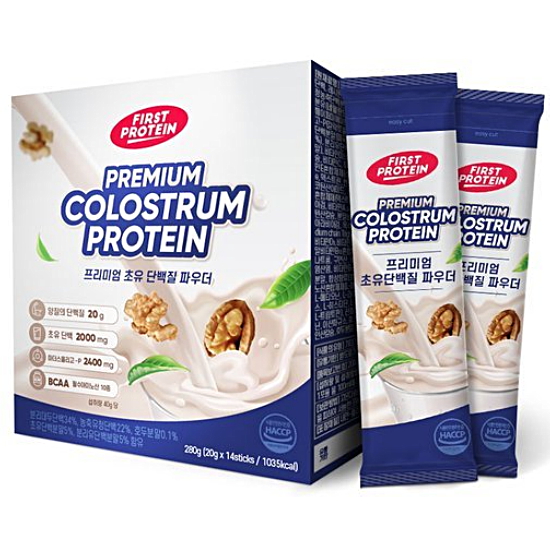 네이처뉴트리션 퍼펙토 프리미엄 초유 단백질 파우더 14포 (2개)_이미지