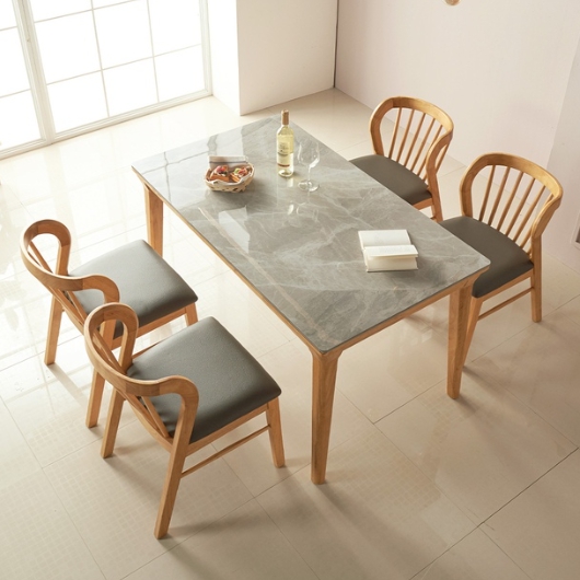 헤닝 몽스2 양면 통세라믹 원목 식탁 1400