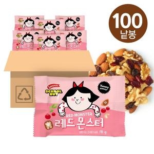 선명농수산 썬넛트 하루견과 스쿨넛 레드몬스터 18g (100개)_이미지