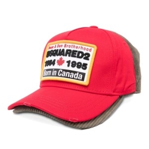 디스퀘어드2 로고 자수 패치 커브 브림 베이스볼 캡 BCW0958 05C00001M70_이미지