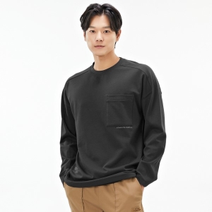  체이스컬트 남성 오버핏 절개 포켓 티셔츠 AERK5112B