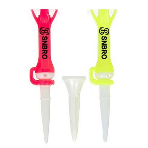 에스앤브로 스컬 에이밍 우레탄 높이조절 골프티 세트 (24개)_이미지