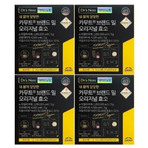 한국생활건강 팔레오 팔레오 닥터스노트 카무트 브랜드밀 오리지널 효소 3g 28포 (4개)_이미지