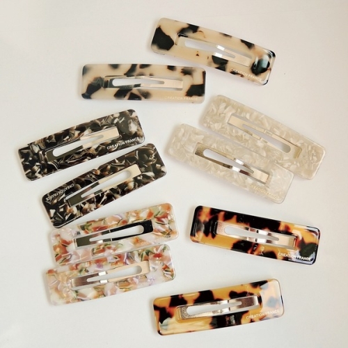 Myacc 심플 사각 똑딱핀2개 1세트_이미지