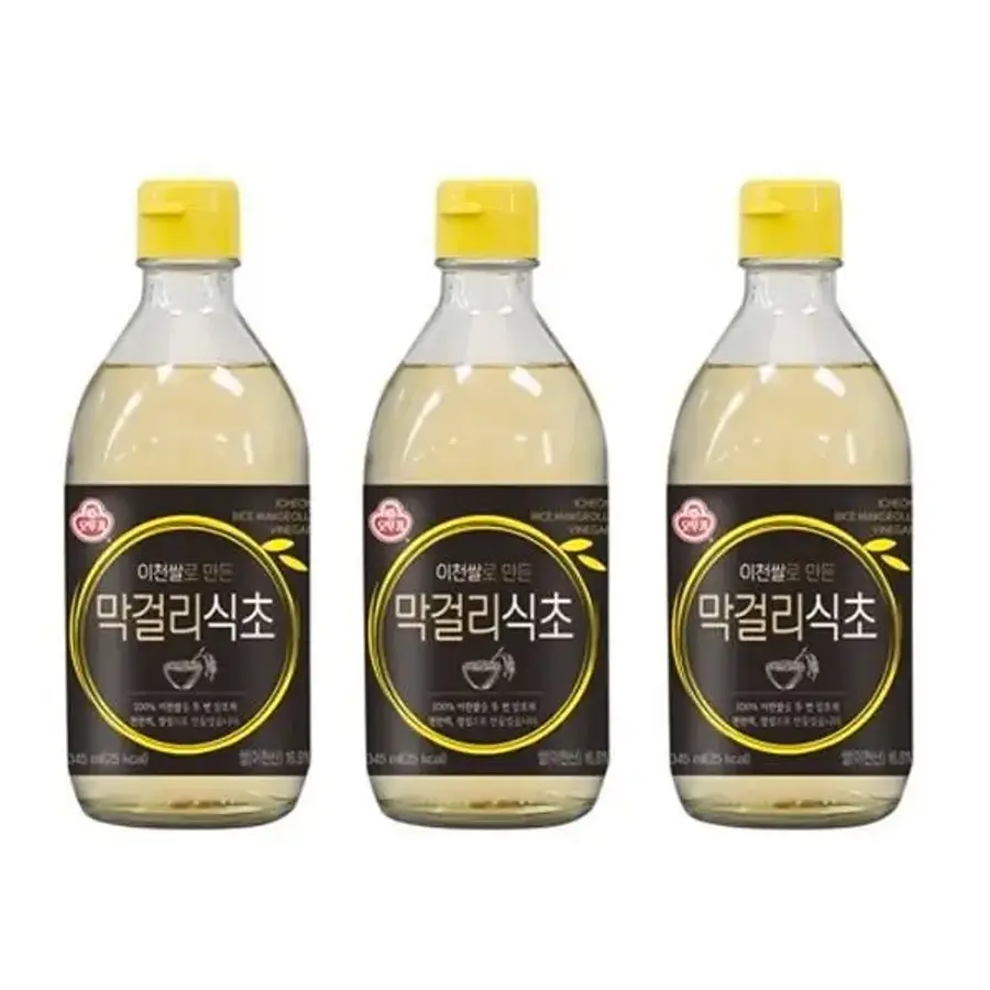  오뚜기 이천쌀로만든 막걸리식초 345ml [3개]