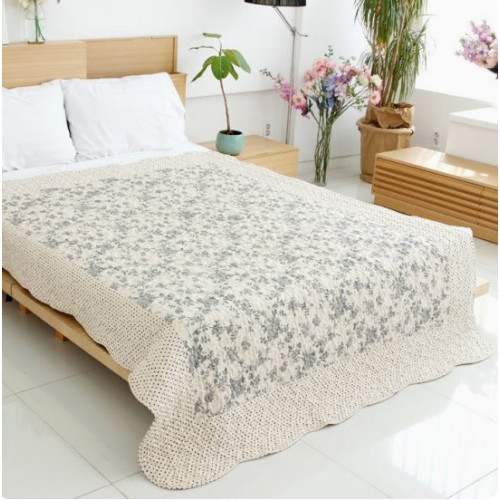 리앤데코 플라워투톤 워싱 스프레드 (퀸 Q)