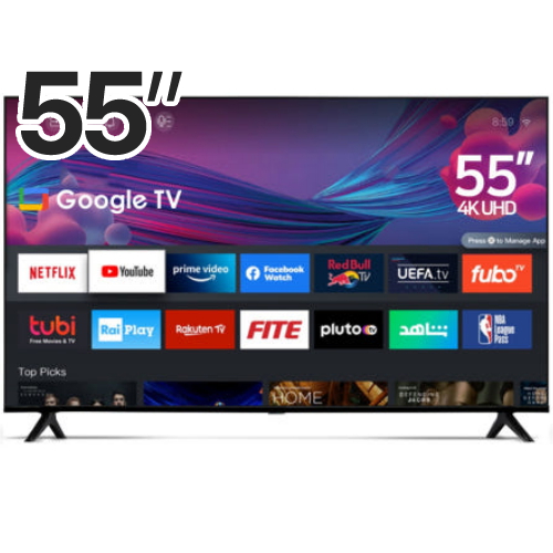 문앤썬 인스파이어 55인치 UHD 스마트 구글TV (스탠드)_이미지