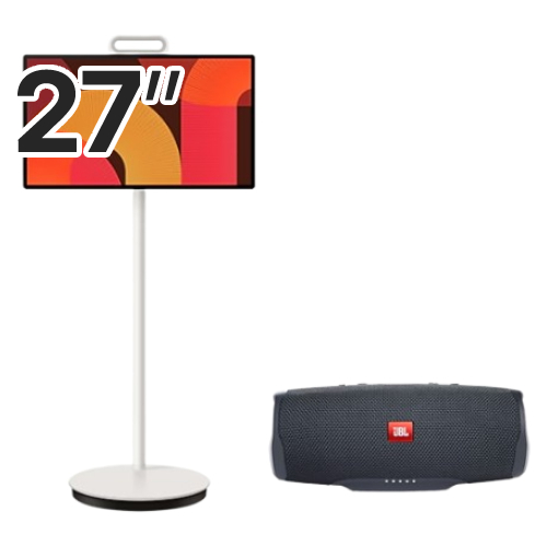 삼성전자 더 무빙스타일 KU27LSFM7AXXKR + JBL CHARGE ESSENTIAL 2이미지입니다. 누르면 해당 게시물로 새창이동합니다.