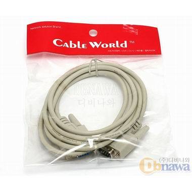 CableWorld �ø��� (9pin-9pin) (M/F) ���� ���̺�