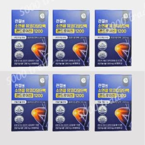 올바른 관절엔 소연골 뮤코다당단백 콘드로이친 1200 1000mg 60정 (6개)