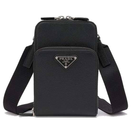프라다 사피아노 삼각로고 폰홀더 크로스백_2ZH126 053 F0002