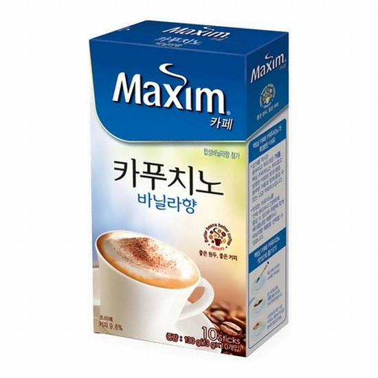 동서식품 맥심 카페 카푸치노 바닐라향 10T (12개)_이미지