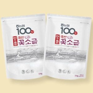 농협 아름찬 명품 국산 꽃소금 3kg (2개)_이미지