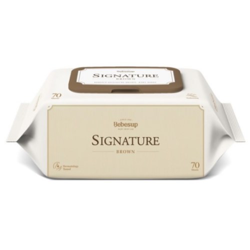 베베숲 시그니처 브라운 물티슈 캡형 70매 (60팩)