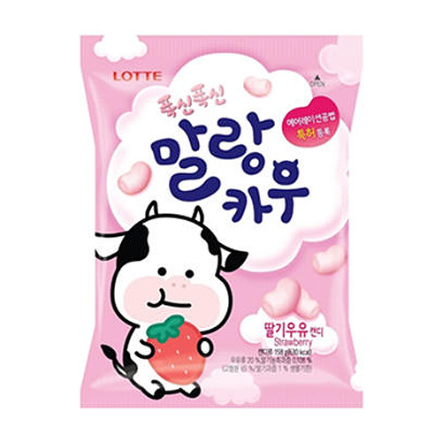 롯데제과 폭신폭신 말랑카우 딸기 158g [1개]