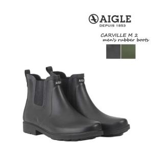  에이글 레인 부츠 남성 숏 커빌 AIGLE 에글 CARVILLE M 2 고무 블랙 그린 40414243 25cm255cm26cm2..