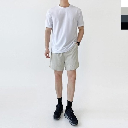 밴딩 면 면반바지 츄리닝 커플룩 7부 5부 여름 WFJ4XQN