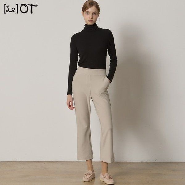 르오트 크레오라 기모 세미 플레어 팬츠 1057894_이미지