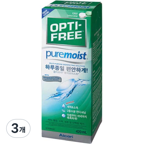 알콘 옵티프리 퓨어모이스트 420ml (3개)_이미지