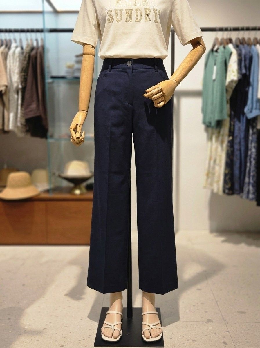 BCBG 수량한정 폴리 혼방 와이드 팬츠 B5C7P302A 2734345_이미지