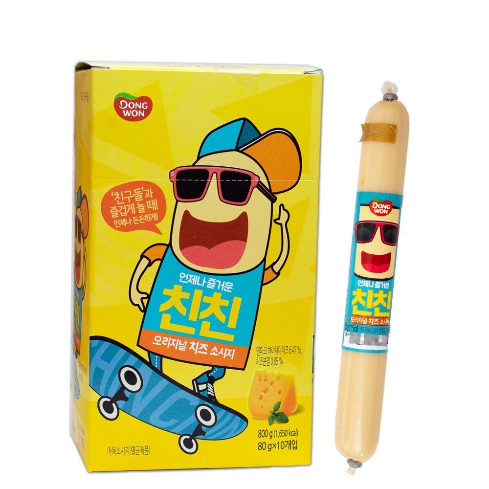 친친 오리지널 치즈 빅 소시지 10개입 800g