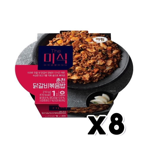 하림 더미식 춘천 닭갈비볶음밥 컵 210g (8개)_이미지