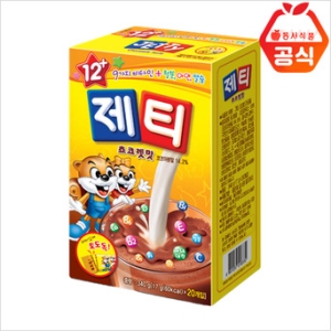 동서식품 제티 초콜릿맛 17g 20개입 (4개)