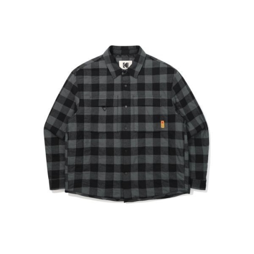 어패럴 체크 패딩 셔켓 CHARCOAL K5423RPJ21CHC