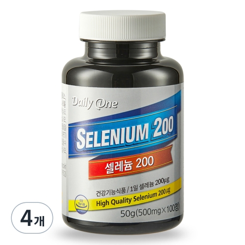 조아제약 셀레늄 200 500mg 100정 (4개)
