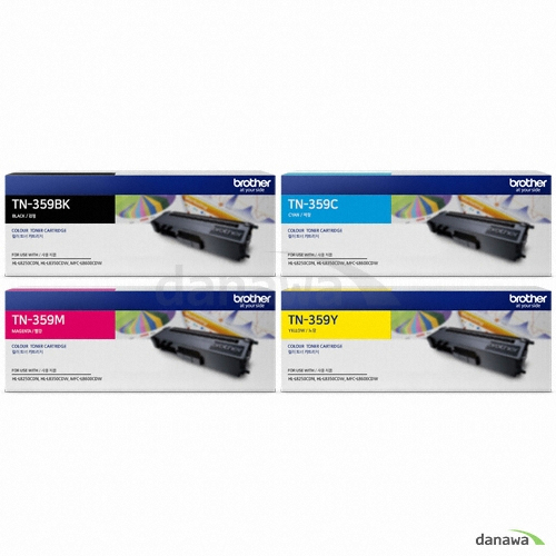 Brother 벌크 TN-359BK, TN-359C, TN-359M, TN-359Y 4색 세트 (유통기간경과)_이미지