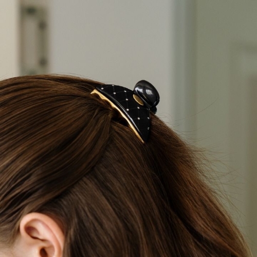 하스 HFS027 Gold edge glitter hair clip