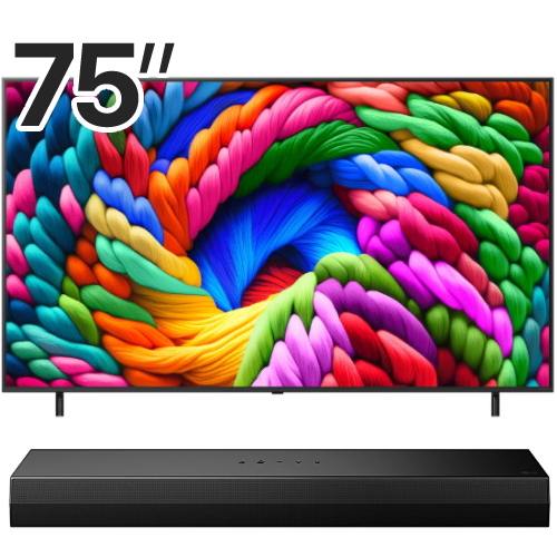 LG전자 나노셀 AI 75NANO90AKA (스탠드+사운드바, S20A)_이미지