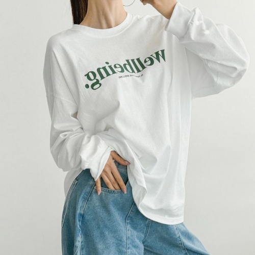 아이우먼 데일리유넥웰빙티셔츠 NSX127M601 빅사이즈_이미지