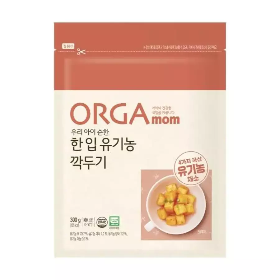 올가 한 입 유기농 깍두기 300g (2개)_이미지