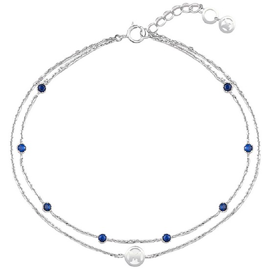 메트로시티 첸뜨로 화이트 스털링 실버 앵클릿 A202SA4004WPF