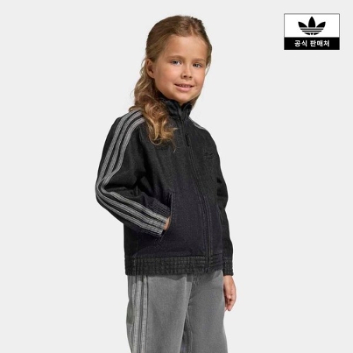 아디다스키즈 파이어버드 데님 트랙 탑 (KD5805)