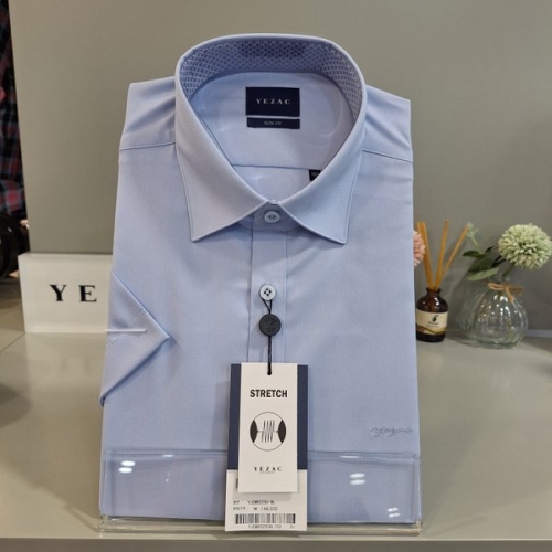 패션그룹형지 예작 신축성이 좋은 스판 슬림반팔셔츠 YJEMBS250-BL_BP_BP