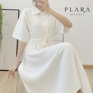 카라임플란트 플라라 페미닌스트링플리츠원피스_PK2MOP045C
