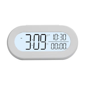 디알고 무소음 LED 탁상 알람시계 AL24LED 화이트_이미지