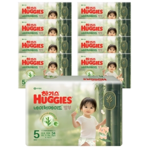 하기스 2025 네이처메이드 밤부 밴드형 5단계-공용 (306매)_이미지